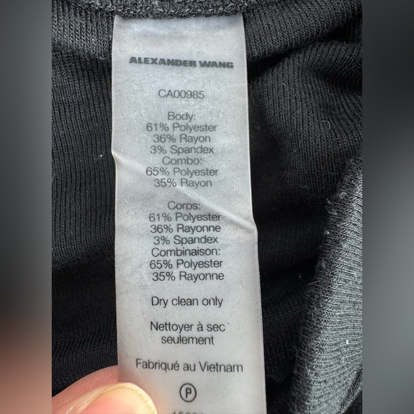 T by Alexander Wang Circular Hole Jacquard Pencil Skirt - Picture 6 of 6